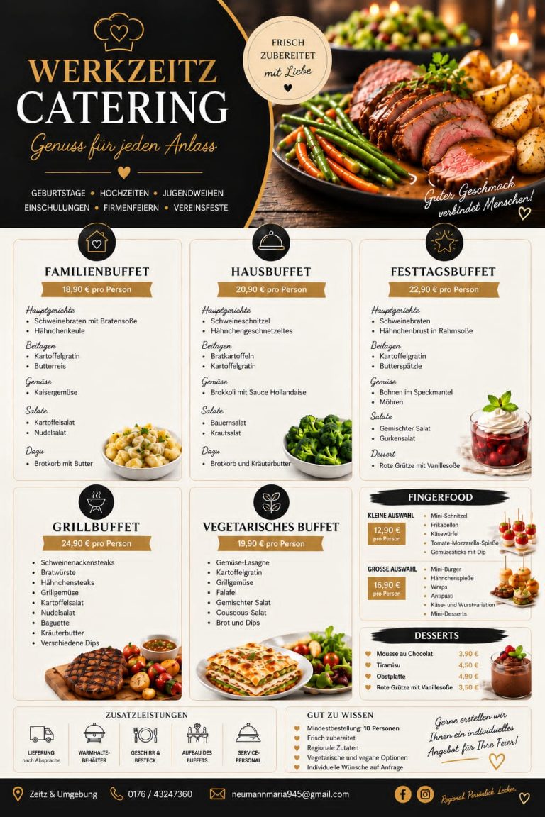 Werkzeitz Catering Buffets